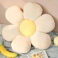 thumbnail image 1 of 1pc 30-75CM Colorful Flower Plush Cushion Toy Soft Cartoon Plant Stuffed Doll Chair Cushion Sofa Pillow Floor Mat Kawaii GiftWhite -yellow45cm Deng Xun unisex, 1 of 2
