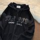 thumbnail image 3 of Sudaderas oscuras europeas y americanas para hombres y mujeres, sudaderas con capucha, parejas góticas, sudaderas Harajuku con cremallera de gran tamaño, 2023, 3 of 3