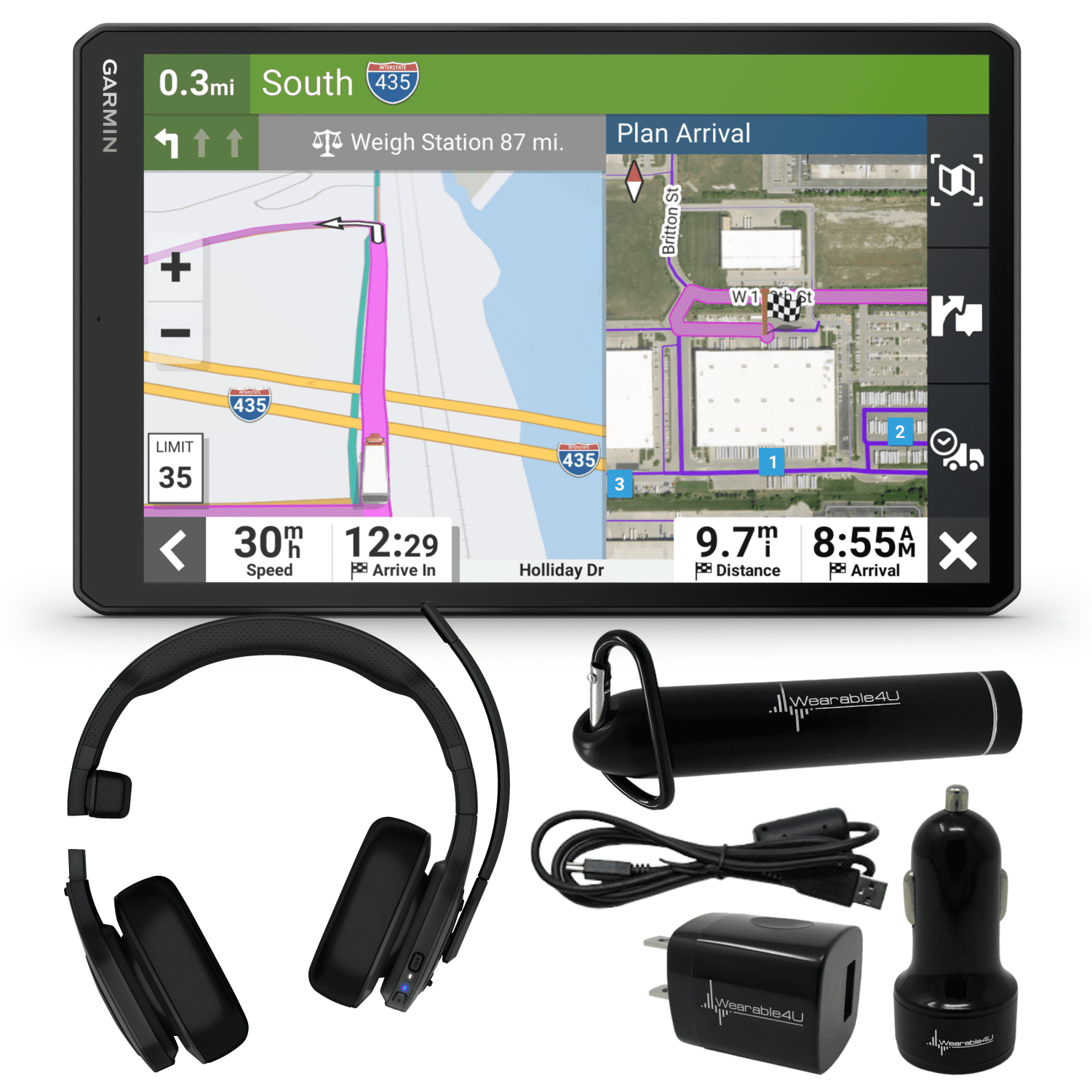 Garmin dēzl OTR1010, ExtraLarge, EasytoRead 10” GPS Truck Navigator