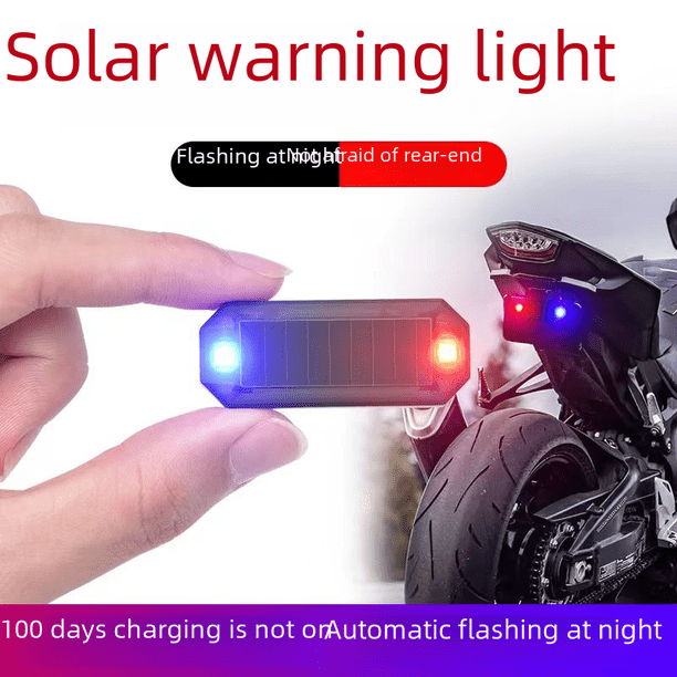 Luces de advertencia para automóviles, locomotoras de motocicletas, modelos de aviones modificados, drones de vuelo nocturno, luces intermitentes para aviones con carga solar