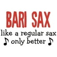thumbnail image 3 of CafePress - Bari Sax White T Shirt - Men's White Classic Cotton T-Shirts, 3 of 4