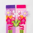 thumbnail image 4 of Viluyesy Kids Girls Knee High Socks with Cartoon Prints Soft Cotton Stretchy Ribbed Cuff Socks Pink Size 3-12Years, 4 of 4