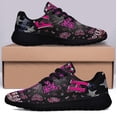thumbnail image 3 of Faith Over Fear BreaStCancer Awareness Shoes Sneakers Black Size 4, 3 of 7
