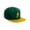 Dark Green Gold, variant on Classic Snapback Hat Old English Font Alphabet A to Z Flat Bill Visor Cap, Purple Hat, Gold B