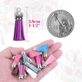 thumbnail image 2 of Borlas de llavero de cuero JAMW 200 piezas 40 colores, 2 of 5