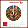thumbnail image 2 of Balery Artistic Sunflower Corgi Printed Christmas Tree Skirt , Merry Christmas Party Christmas Tree Decoration,Adjustable Tree Skirt-30", 2 of 6