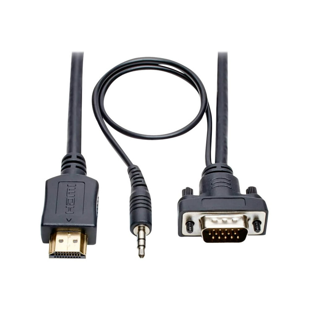 Tripp Lite 6ft 6" HDMI to VGA Adapter Converter Cable Active + 3.5mm M