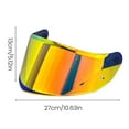 thumbnail image 4 of Hyasfey Motorcycle Helmet Visor for FF808 Helmet Anti-UV Day Night Universal Riding Cycling Full Face Helmet Lens Shield Replacement Helmet Accessories, 4 of 7