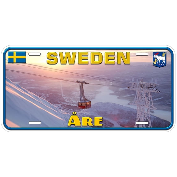 Are Sweden Winter Novelty Car License Plate