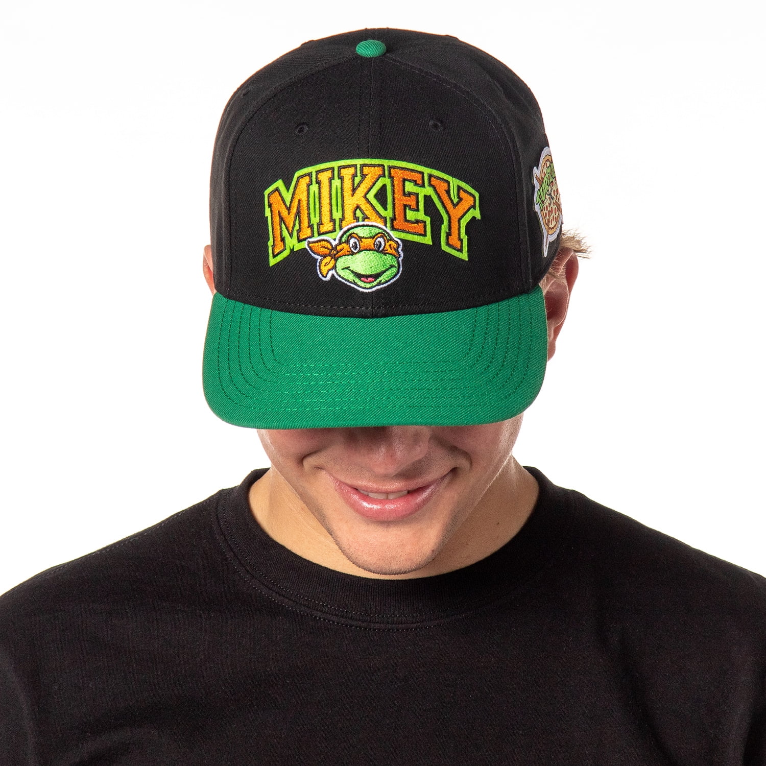 Nickelodeon Mens' Teenage Mutant Ninja Turtles Embroidered Classic Precurve Snapback Hat
