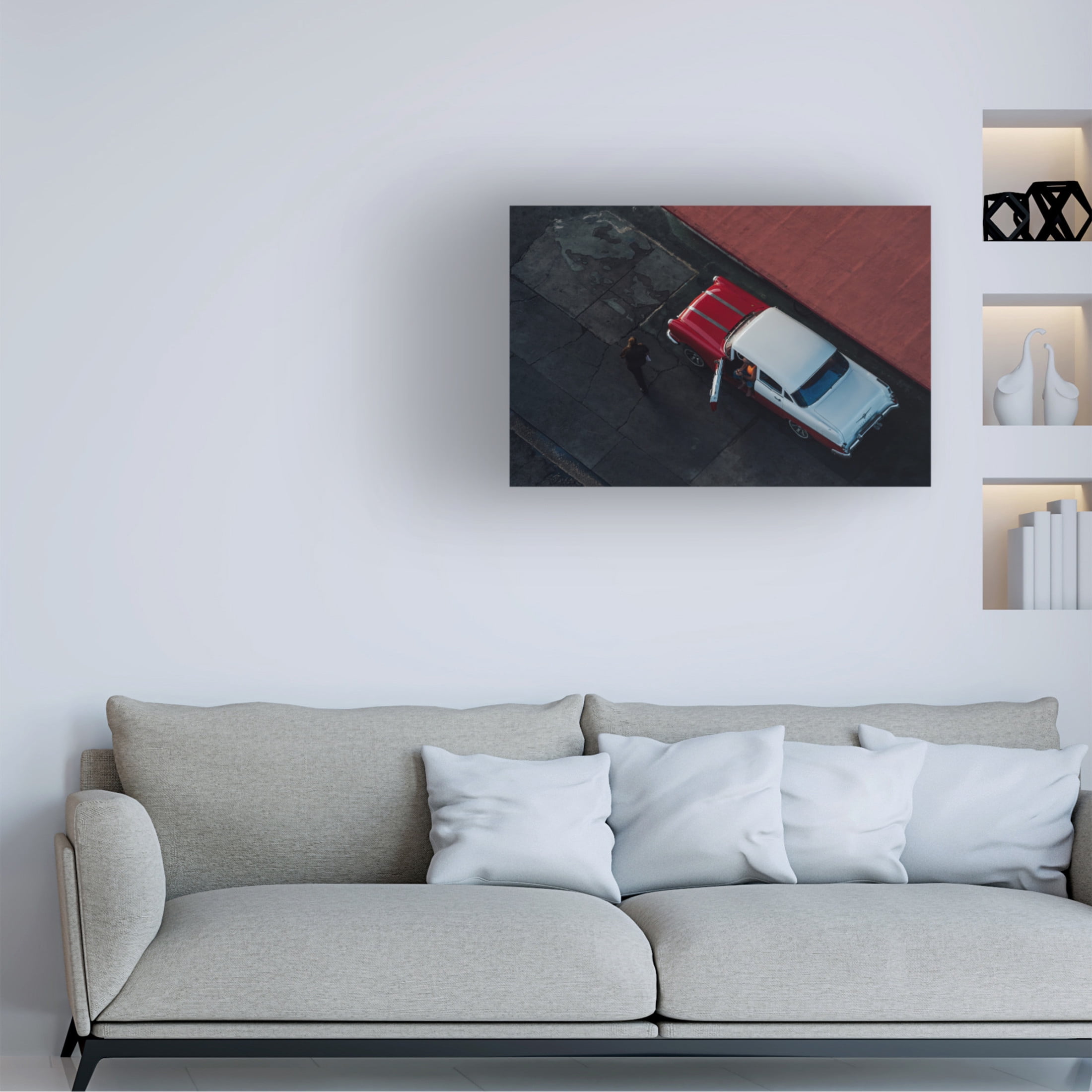 Trademark Fine Art Nasser Al Nasser RED Canvas Wall Art