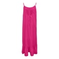 thumbnail image 7 of Yindaity Backless Halter Dress Women's Cutout Backless Maxi Dress Sexy Sleeveless Tight Slip Spaghetti Strap Long Dresses(Hot Pink,S), 7 of 7