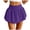 Purple, variant on GEWSEY Women's Bubble Skirt Elastic High Waisted Puffy Skorts Shorts Y2k Skirts with Shorts Underneath (Blue, M)