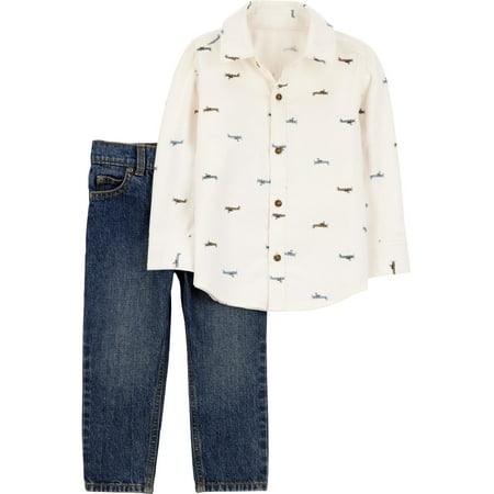 Carter's Child of Mine Toddler Boy Outfit Set, 2-Piece, Sizes 12M-5T