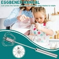 thumbnail image 2 of Stainless Steel Semi-Automatic Egg Beater for Kitchen Use, Hand Push Rotary Design, 2 of 9