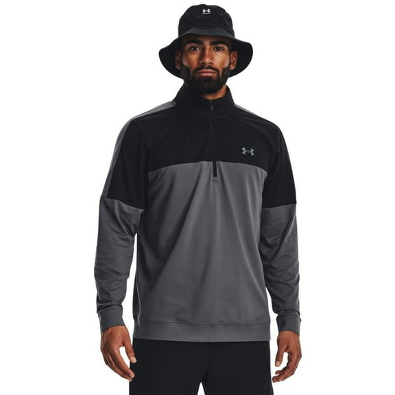 Under Armour Men's Midlayer Golf Pullover Grey/Black 2Xl