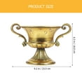 thumbnail image 4 of urn planter Metal Flower Pot Iron Flower Insertion Household Decorative Item Tabletop 1Pcs, 4 of 5