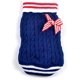 thumbnail image 1 of Chaqueta tipo jersey de punto para invierno, ideal para perros pequeños, gatitos y chihuahuas (azul marino, talla M)., 1 of 5