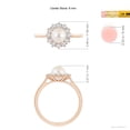 thumbnail image 4 of ANGARA Princess Diana Inspired Freshwater Cultured Pearl Ring in 14K Rose Gold for Women | June Birthstone, Birthday, Anniversary, Jewelry Gift for Women | Pearl Ring, 4 of 8