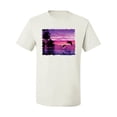 thumbnail image 2 of Wild Bobby, Majestic Dolphins Jumping During Sunset, Animal Lover, Men Graphic Tees, White, 2XL, 2 of 3