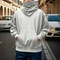 thumbnail image 2 of TBWNWG Mens Hoodies Pullover,Oversized High Neck Pullover Hoodie Casual Streetwear For Youth Fashion Sweater Jacket,Sizes XL, 2 of 9