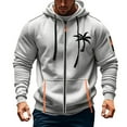 thumbnail image 2 of CONZONE Mens Casual Hoodies Long Sleeve Pullover Hoodie for Men Zip Up Graphic Hooded Sweatshirts With Pocket, 2 of 4