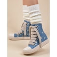 thumbnail image 3 of Women Lace Up Zip Side High Top Skate Shoes, Sporty Outdoor Sneakers, 3 of 4