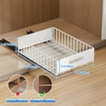 thumbnail image 6 of 2 Pack Pull Out Cabinet Organizer, Slide Out Cabinet Drawers Peel and Stick Pull Out Drawers Heavy Duty Pull Out Shelf for Kitchen, Cupboard, Pantry, Bathroom (16.5" D*11.8" W*3.94" H-White), 6 of 14
