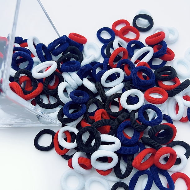 50/100 Uds. Bandas elásticas para el cabello para niñas, diadema pequeña de nailon colorida para niños, coleta, accesorios para el cabello para niños Tan Jianjun unisex
