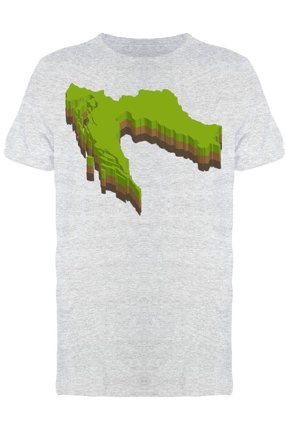 Shape Of Croatia Tee Men's -Image by Shutterstock