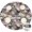 Pioneer Flower Floral-2, variant on Pioneer Flower Floral Print Pattern Round Fitted Tablecloth with Elastic Edge, Waterproof Dining Table Cover for Indoor Outdoor Camping and Daily Use