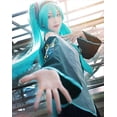 thumbnail image 3 of Women Miku Anime Cosplay Costume Halloween Show Dress Comic Suits Uniform Full Set, 3 of 5