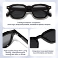 thumbnail image 4 of Whiteleopard Retro Oversized Square Sunglasses with UV400 Protection, Stylish Outdoor Eyewear for Driving and Vacation, 4 of 8