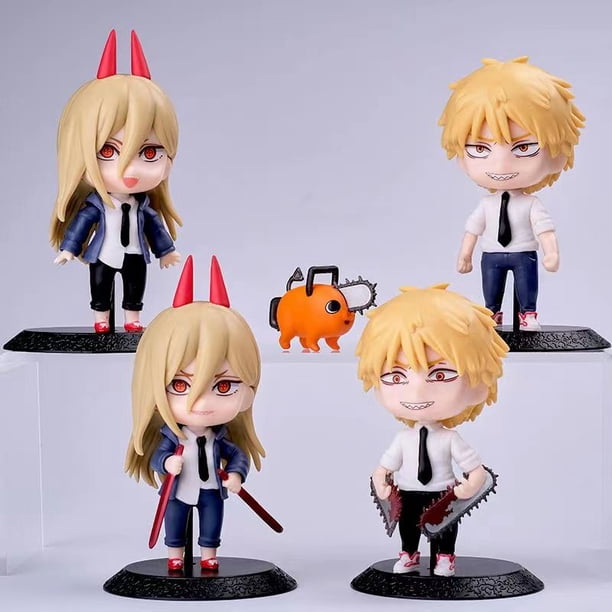 Figura de acción de motosierra de 33cm para hombre, figura de Anime de Power/Denji de PVC 1560, modelo coleccionable de muñeco de juguete Gong Bohan LED