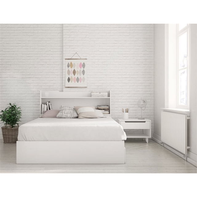 Home Square Ensemble de Chambre à Coucher 3 Pièces en Blanc