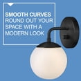 thumbnail image 5 of 84300BK Lark Julep - 5W 1 LED Medium Wall Sconce-10 Inch Tall and 6 Inch Wide-Black Finish, 5 of 13