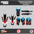 thumbnail image 3 of Kalair GFX Graphics Kit for Husqvarna TX300, FX350, and FX450 (2019-2022) Vision Series, 3 of 5