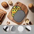 thumbnail image 4 of Pofeuu Colorful Ping Pong Print Silicone Pot Mat Mitten With Hanging Loop Heat Resistant Oven Mitts Non-Slip Bbq Baking Smoking Potholders, 4 of 7
