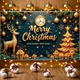 thumbnail image 5 of Golden Christmas Decorations Merry Christmas Holiday Banner for Holiday Decoration Party Celebration Indoor Use, 5 of 9