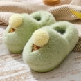 thumbnail image 3 of Nuevas zapatillas de invierno de algodón con dibujos animados para mujer, zapatos peludos de interior de suela gruesa para uso doméstico, zapatos cálidos de algodón medio antideslizantes para uso exte, 3 of 5