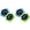 Blue 2 Packs, variant on CozyFiel Sink Drain Strainer, Flower Shape Silicone Filter for Kitchen Sink, Green, Shown in Use