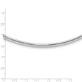 thumbnail image 3 of 14K White Gold Omega Chain Necklace 4 mm Domed 16 inch, 3 of 4