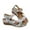 Multicolor, variant on Womens Sandals Comfortable Fashion Casual Round Head Comfy Thick-soled Sandals Beach Casual Shoes