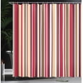thumbnail image 3 of Ambesonne Pastel Shower Curtain, Striped Pattern Lines Print, 69"Wx75"L, Dark Coral, 3 of 4