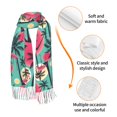 thumbnail image 3 of Shawl Wraps for Women - Red Bird palm trees Oversized Fall Winter Fashion Blanket Scarf for Women, 3 of 6