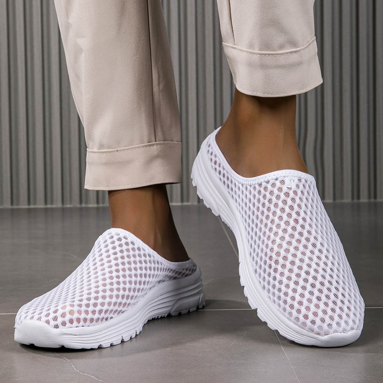 Modisza Breathable Mules for Men Closed Toe Mesh Woven Slip  display picture 1