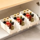 thumbnail image 4 of Gabinete de Almacenamiento Plástico Caja 37x17x13.5cm Cesta Organizadora Abierta para Utensilios de Cocina, Snacks, Condimentos, Ahorro de Espacio Color Beige Blanco Transparente, 1 Pieza, 4 of 6