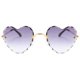 thumbnail image 2 of Gafas de sol para mujer Sunnimix Sin Montura Corazón UV400 Gris, 2 of 6