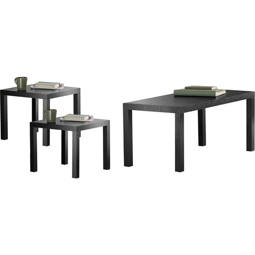 Parsons 3Piece Coffee & End Tables Value Bundle, Multiple Colors