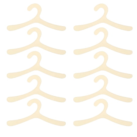 LAMIRO Pet Hanger Small Clothes Rack Plastic Toddler Apparel Hangers Baby Coat 10 Pcs White